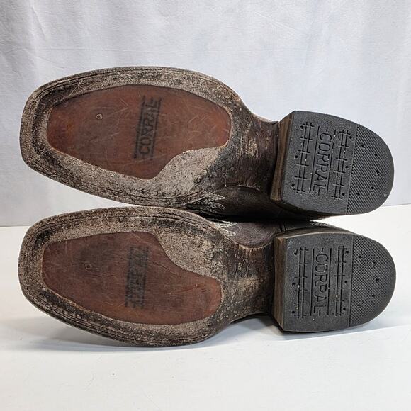 Corral Women's Sequin Wings & Cross Leather Western Cowboy Boots Square Toe 8W - Picture 13 of 15